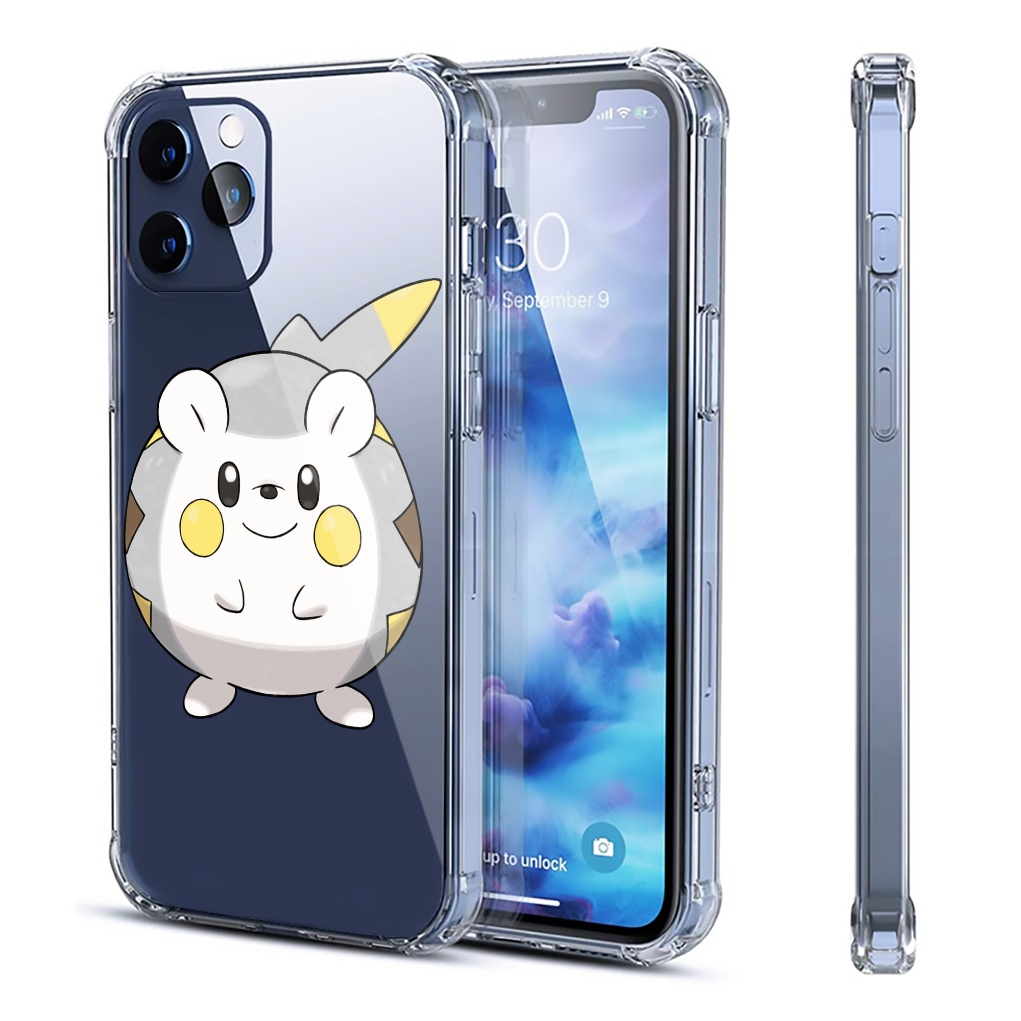 （画像用） ポケットモンスター Pokémon 【iPhone 12シリーズ対応】透明スマホケース（クリアソフトケース）